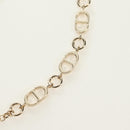 Christian Dior Canage Chain Shoulder Bag Leather Gold Auth 181440SM-8