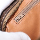CELINE Macadam Canvas Circle Shoulder Bag PVC Leather Brown Gold Auth 181441A-23