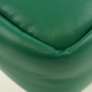 PRADA Hand Bag Leather 2way Green Silver Auth 181442SM-18