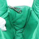 PRADA Hand Bag Leather 2way Green Silver Auth 181442SM-23