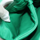 PRADA Hand Bag Leather 2way Green Silver Auth 181442SM-24