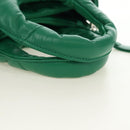 PRADA Hand Bag Leather 2way Green Silver Auth 181442SM-7