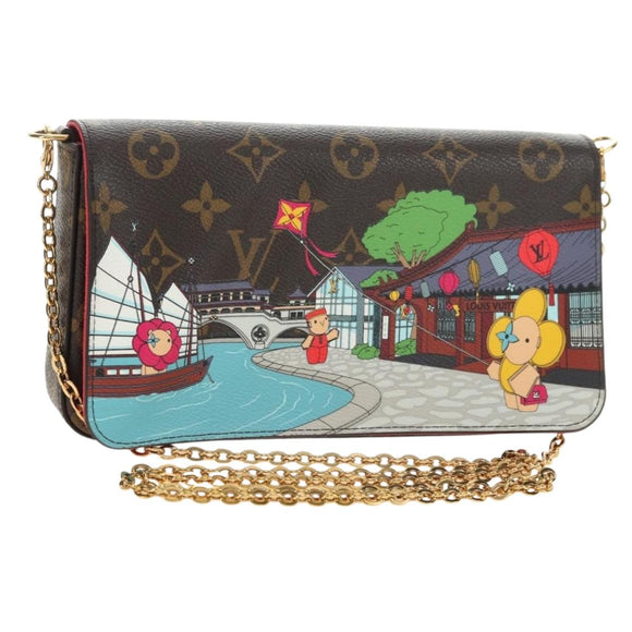 LOUIS VUITTON Monogram Vivienne Pochette Felice Shoulder Bag LV Auth 181444SAM