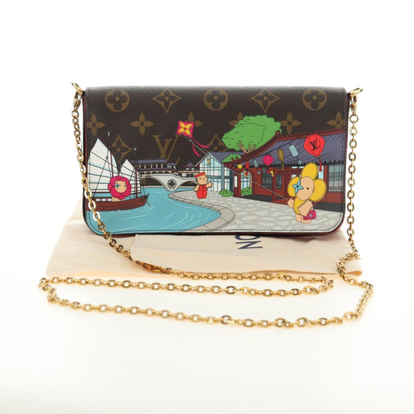 LOUIS VUITTON Monogram Vivienne Pochette Felice Shoulder Bag LV Auth 181444SAM