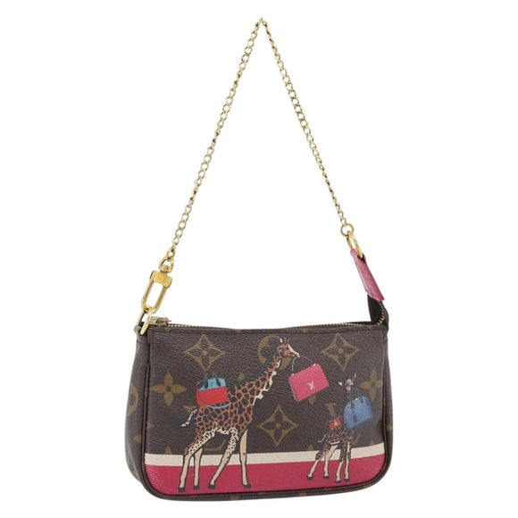 LOUIS VUITTON Monogram Giraffe Mini Pochette Pouch M62087 LV Auth 181445V