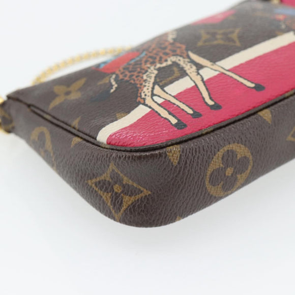LOUIS VUITTON Monogram Giraffe Mini Pochette Pouch M62087 LV Auth 181445V