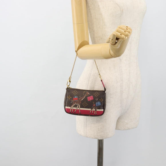 LOUIS VUITTON Monogram Giraffe Mini Pochette Pouch M62087 LV Auth 181445V