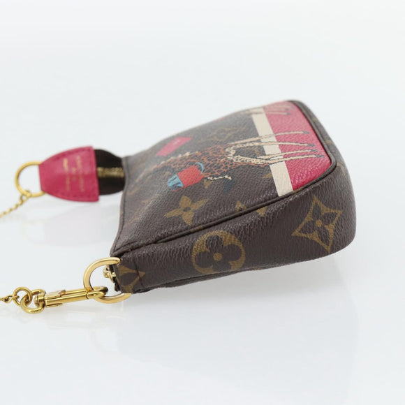 LOUIS VUITTON Monogram Giraffe Mini Pochette Pouch M62087 LV Auth 181445V