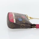 LOUIS VUITTON Monogram Giraffe Mini Pochette Pouch M62087 LV Auth 181445V-4