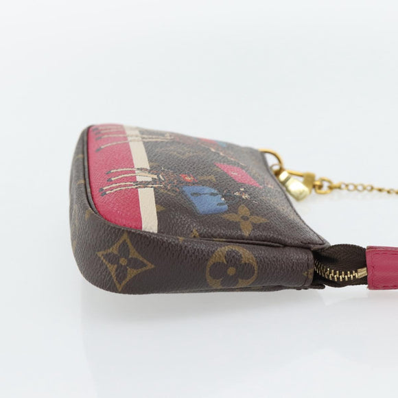 LOUIS VUITTON Monogram Giraffe Mini Pochette Pouch M62087 LV Auth 181445V