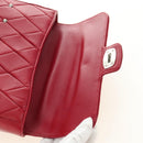 Miu Miu Chain Shoulder Bag Leather Red Silver Auth 181448SAM-10