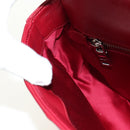 Miu Miu Chain Shoulder Bag Leather Red Silver Auth 181448SAM-21
