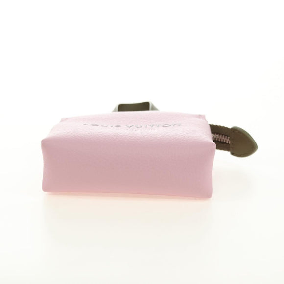 LOUIS VUITTON LV Mini Shopper Bag Charm Leather Pink M03136 LV Auth 181449SM