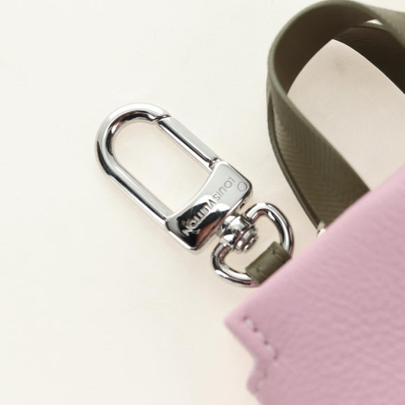 LOUIS VUITTON LV Mini Shopper Bag Charm Leather Pink M03136 LV Auth 181449SM