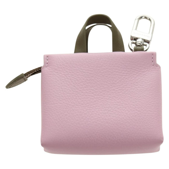 LOUIS VUITTON LV Mini Shopper Bag Charm Leather Pink M03136 LV Auth 181449SM