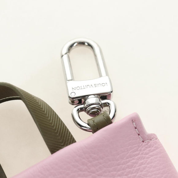 LOUIS VUITTON LV Mini Shopper Bag Charm Leather Pink M03136 LV Auth 181449SM