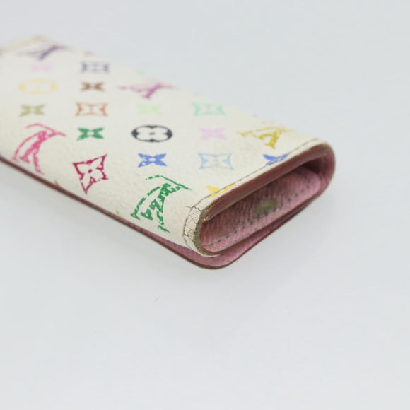 LOUIS VUITTON Monogram Multicolor Multicles 4 Key Case White M93731 Auth 181452