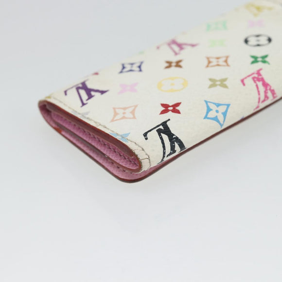 LOUIS VUITTON Monogram Multicolor Multicles 4 Key Case White M93731 Auth 181452
