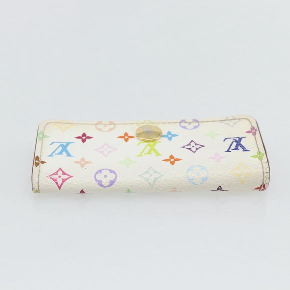 LOUIS VUITTON Monogram Multicolor Multicles 4 Key Case White M93731 Auth 181452