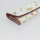 LOUIS VUITTON Monogram Multicolor Multicles 4 Key Case White M93731 Auth 181452-14