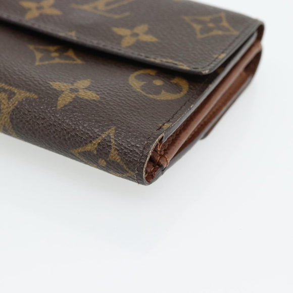 LOUIS VUITTON Monogram Porte Monnaie Bier Cartes Crdit M61652 LV Auth 181456A