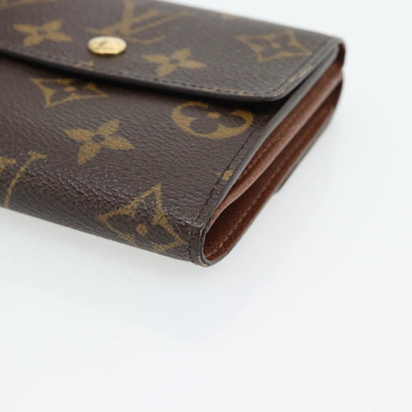 LOUIS VUITTON Monogram Porte Monnaie Bier Cartes Crdit M61652 LV Auth 181456A