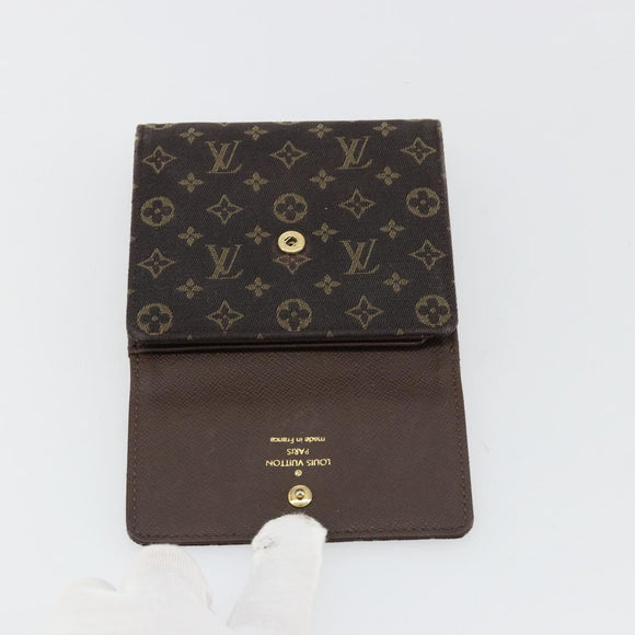 LOUIS VUITTON Mini Lin Porte Monnaie Bier Cartes Crdit M95233 LV Auth 181457A