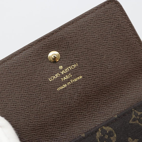LOUIS VUITTON Mini Lin Porte Monnaie Bier Cartes Crdit M95233 LV Auth 181457A