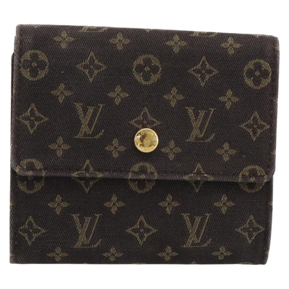 LOUIS VUITTON Mini Lin Porte Monnaie Bier Cartes Crdit M95233 LV Auth 181457A