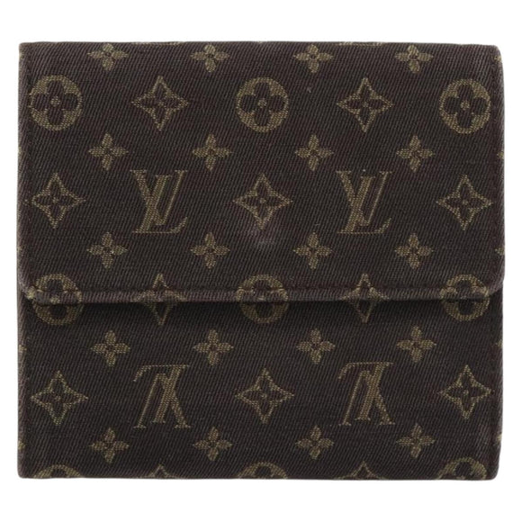 LOUIS VUITTON Mini Lin Porte Monnaie Bier Cartes Crdit M95233 LV Auth 181457A