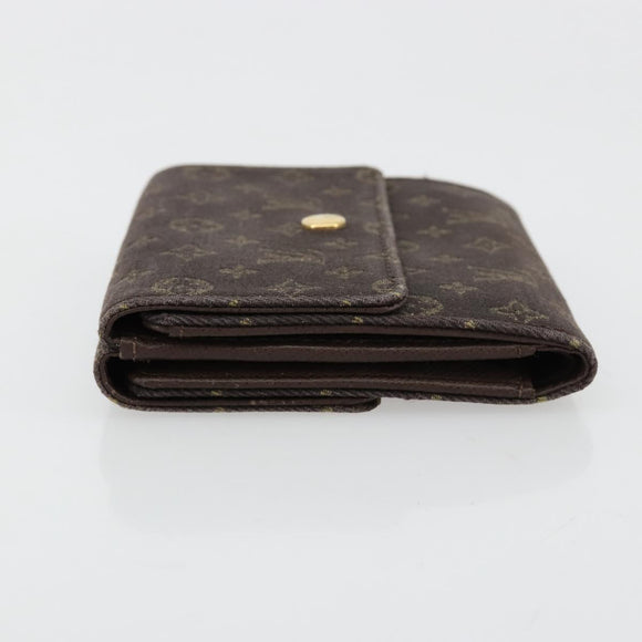 LOUIS VUITTON Mini Lin Porte Monnaie Bier Cartes Crdit M95233 LV Auth 181457A