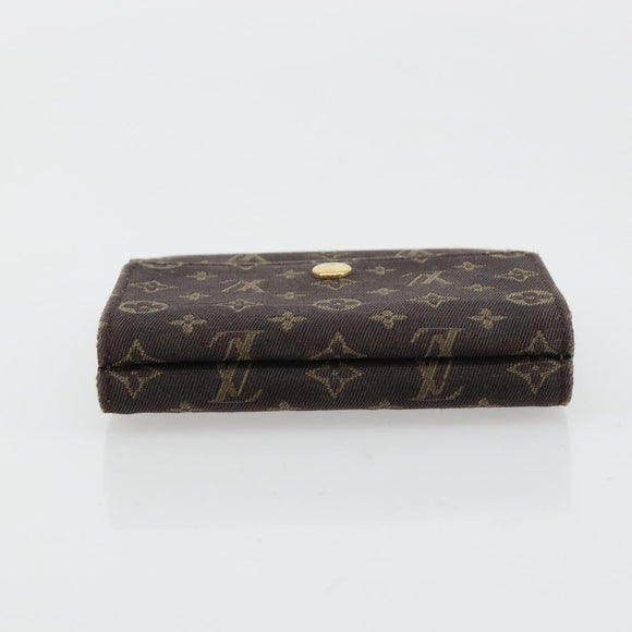 LOUIS VUITTON Mini Lin Porte Monnaie Bier Cartes Crdit M95233 LV Auth 181457A