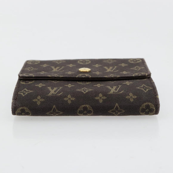 LOUIS VUITTON Mini Lin Porte Monnaie Bier Cartes Crdit M95233 LV Auth 181457A
