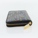 LOUIS VUITTON Monogram Multicolor Zippy Wallet Long Black M60243 LV Auth 181458V-3