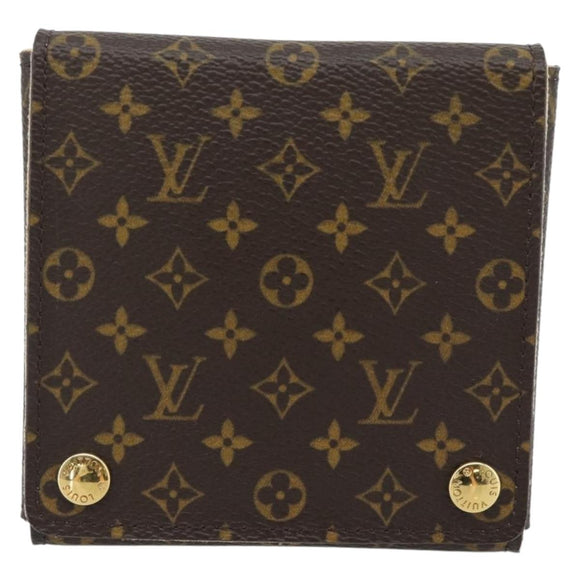 LOUIS VUITTON Monogram Jewelry Case Jewelry Box LV Auth 181459A