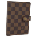 LOUIS VUITTON Damier Ebene Agenda PM Day Planner Cover R20700 LV Auth 181460-1