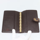 LOUIS VUITTON Damier Ebene Agenda PM Day Planner Cover R20700 LV Auth 181460-8