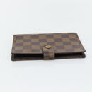 LOUIS VUITTON Damier Ebene Agenda PM Day Planner Cover R20700 LV Auth 181460-3