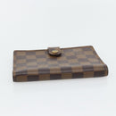 LOUIS VUITTON Damier Ebene Agenda PM Day Planner Cover R20700 LV Auth 181460-4