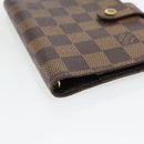 LOUIS VUITTON Damier Ebene Agenda PM Day Planner Cover R20700 LV Auth 181460-14