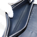 LOUIS VUITTON Damier Azur Zippy Wallet Vertical Lange Portemonnee N62632 Auth 181462A-24