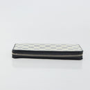 LOUIS VUITTON Damier Azur Zippy Wallet Vertical Lange Portemonnee N62632 Auth 181462A-7