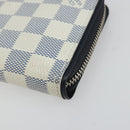 LOUIS VUITTON Damier Azur Zippy Wallet Vertical Lange Portemonnee N62632 Auth 181462A-9