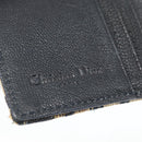 Christian Dior Trotter Canvas Compact Wallet Navy Silver Auth 181463A-16