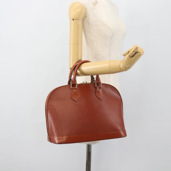 LOUIS VUITTON Epi Alma Hand Bag Brown M52143 LV Auth 181467V