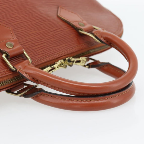 LOUIS VUITTON Epi Alma Hand Bag Brown M52143 LV Auth 181467V