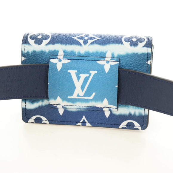 LOUIS VUITTON Monogram Escal Ceinture Riem 37,6" Blauw M0253W LV Auth 181468SM
