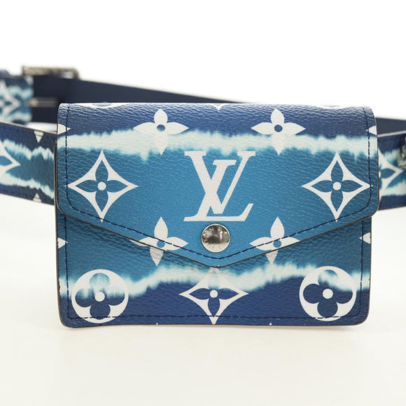 LOUIS VUITTON Monogram Escal Ceinture Riem 37,6" Blauw M0253W LV Auth 181468SM