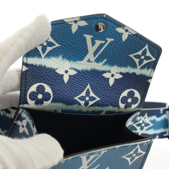 LOUIS VUITTON Monogram Escal Ceinture Riem 37,6" Blauw M0253W LV Auth 181468SM