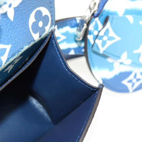 LOUIS VUITTON Monogram Escal Ceinture Riem 37,6" Blauw M0253W LV Auth 181468SM
